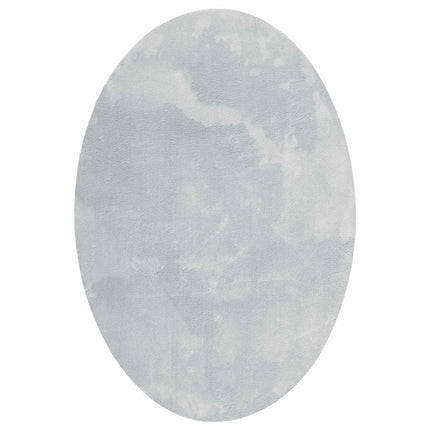 Områdetæpper Oval HUARTE Grå 120 x 170 cm 100% polyester