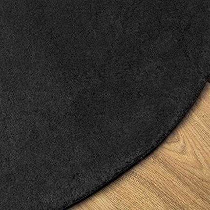 Tæppe HUARTE Sort 80 x 150 cm 100% polyester