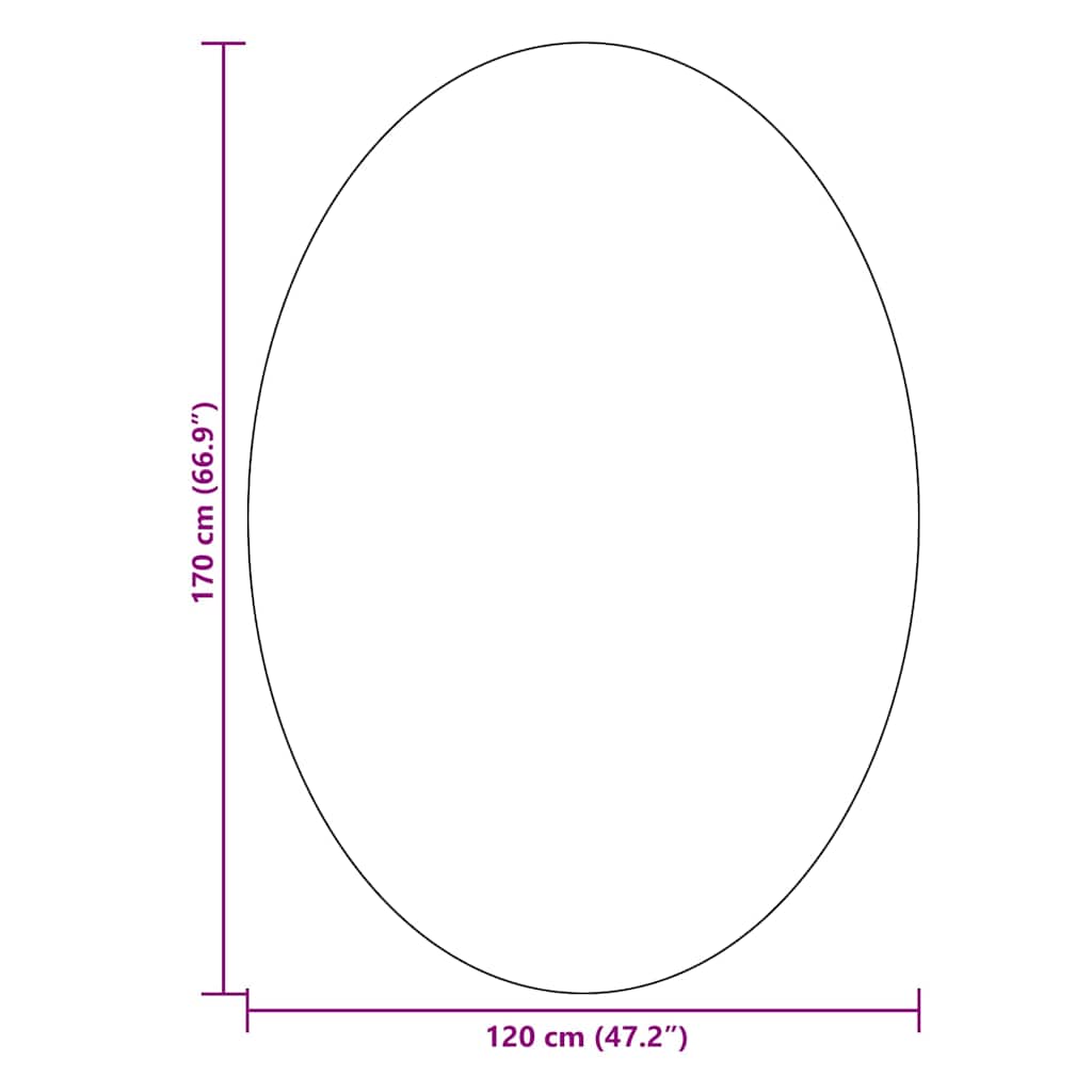 Områdetæpper Oval HUARTE Sort 120 x 170 cm 100% polyester