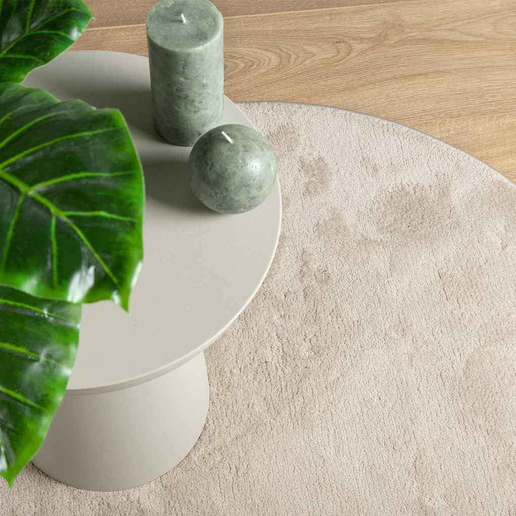 Områdetæpper HUARTE Beige 80 x 150 cm Polyester