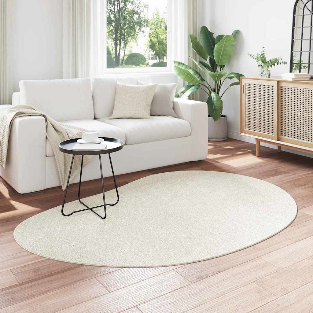 Områdetæpper HUARTE Creme 140 x 200 cm Polyester