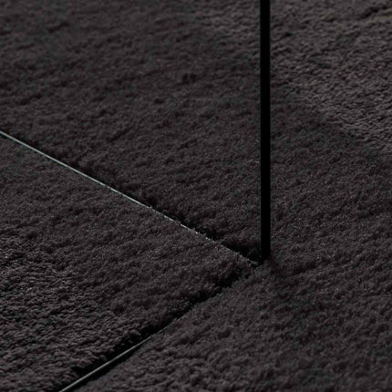 Tæppe HUARTE Sort 80 x 150 cm Polyester