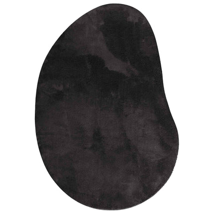 Tæppe HUARTE Sort 80 x 150 cm Polyester