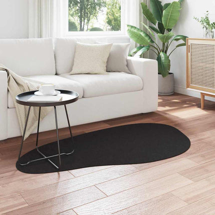 Tæppe HUARTE Sort 80 x 150 cm Polyester
