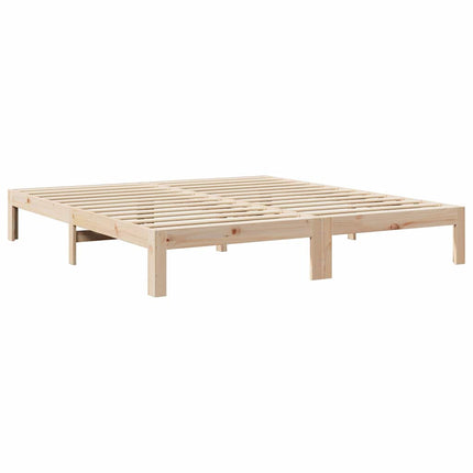 sengeramme uden madras 160x200 cm massivt fyrretræ