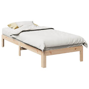 sengeramme uden madras 90x200 cm massivt fyrretræ