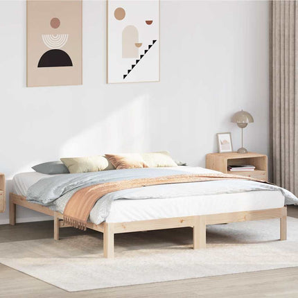sengeramme uden madras 180x200 cm massivt fyrretræ