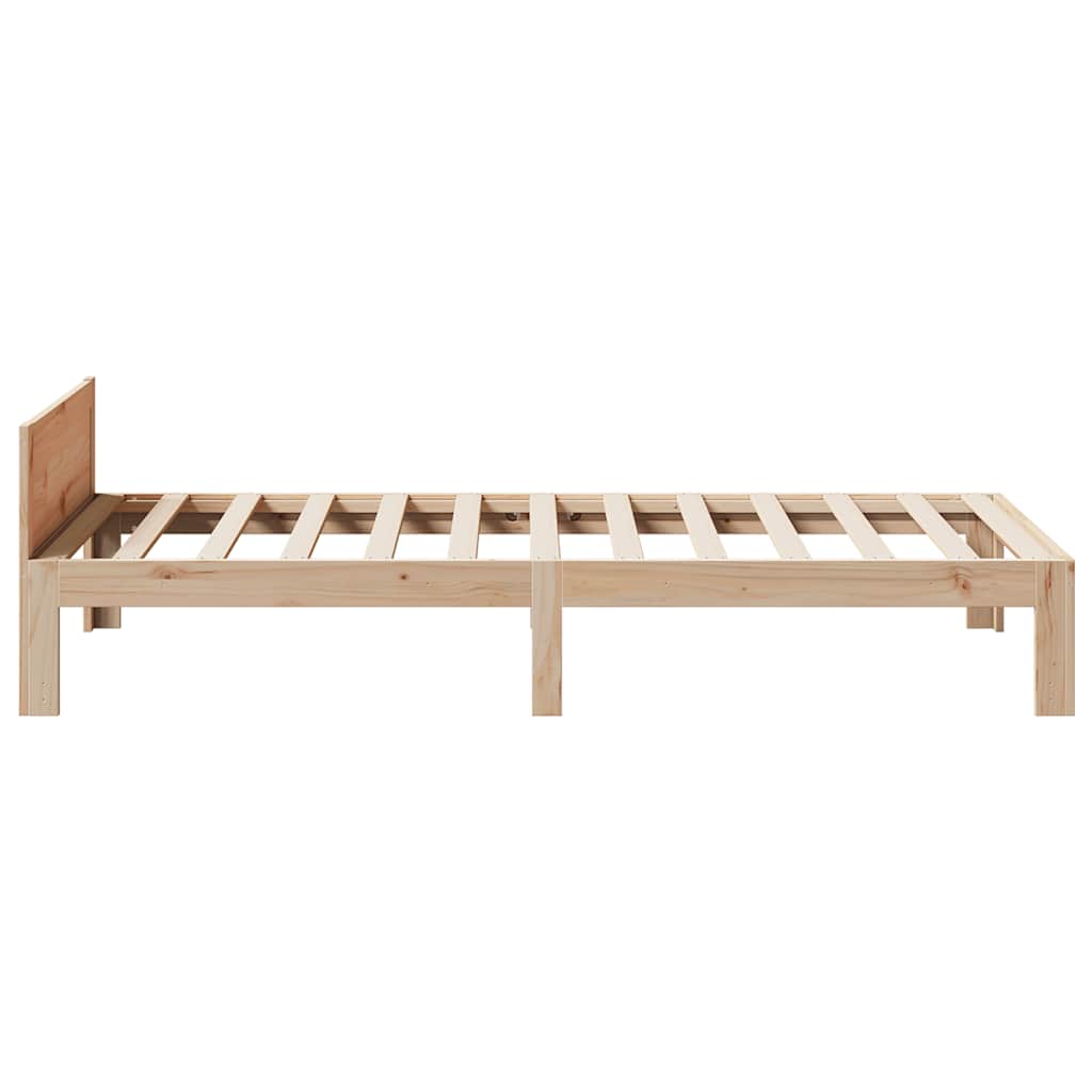 sengeramme uden madras 80x200 cm massivt fyrretræ