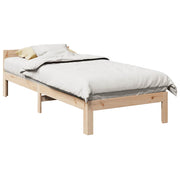 sengeramme uden madras 80x200 cm massivt fyrretræ