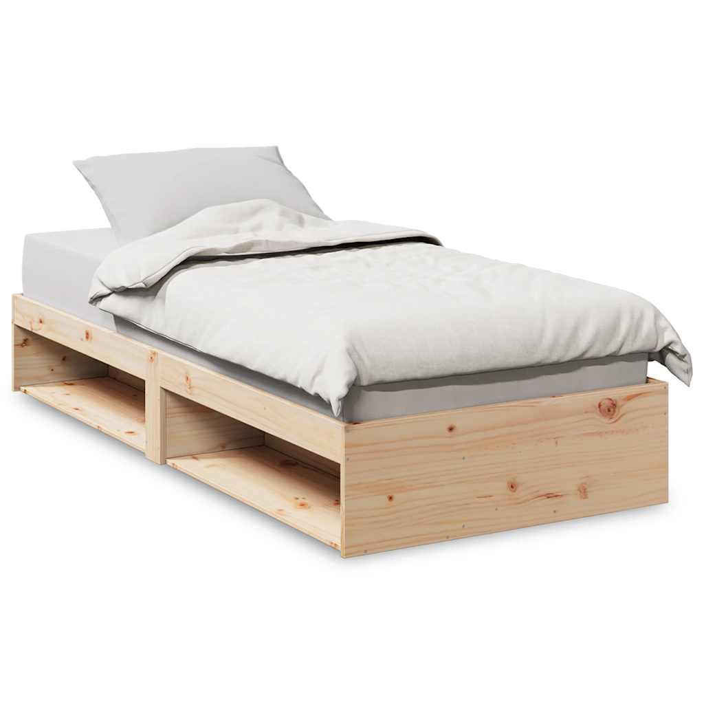 daybed uden madras 90x200 cm massivt fyrretræ