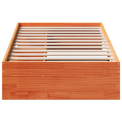 daybed uden madras 80x200 cm massivt fyrretræ gyldenbrun
