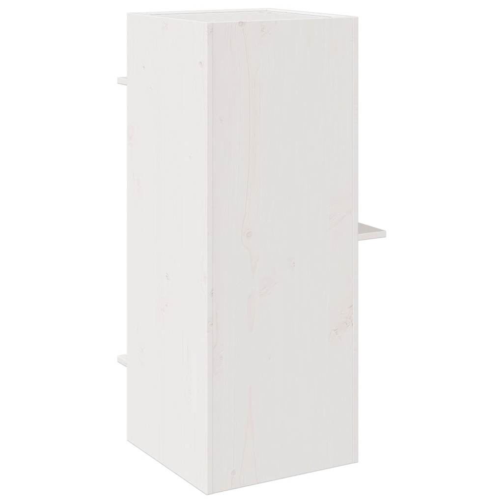 kattehus 43x43x90 cm massivt fyrretræ hvid