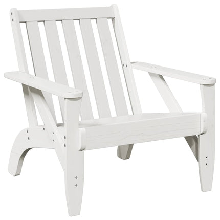 Adirondack-havestole 2 stk. 75x77x77 cm massivt fyrretræ hvid