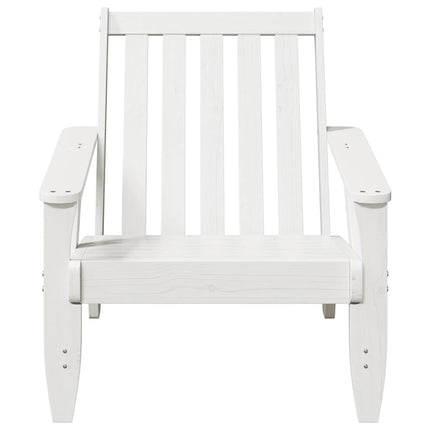 Adirondack-havestole 2 stk. 75x77x77 cm massivt fyrretræ hvid