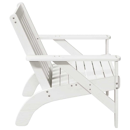 Adirondack-havestole 2 stk. 75x77x77 cm massivt fyrretræ hvid