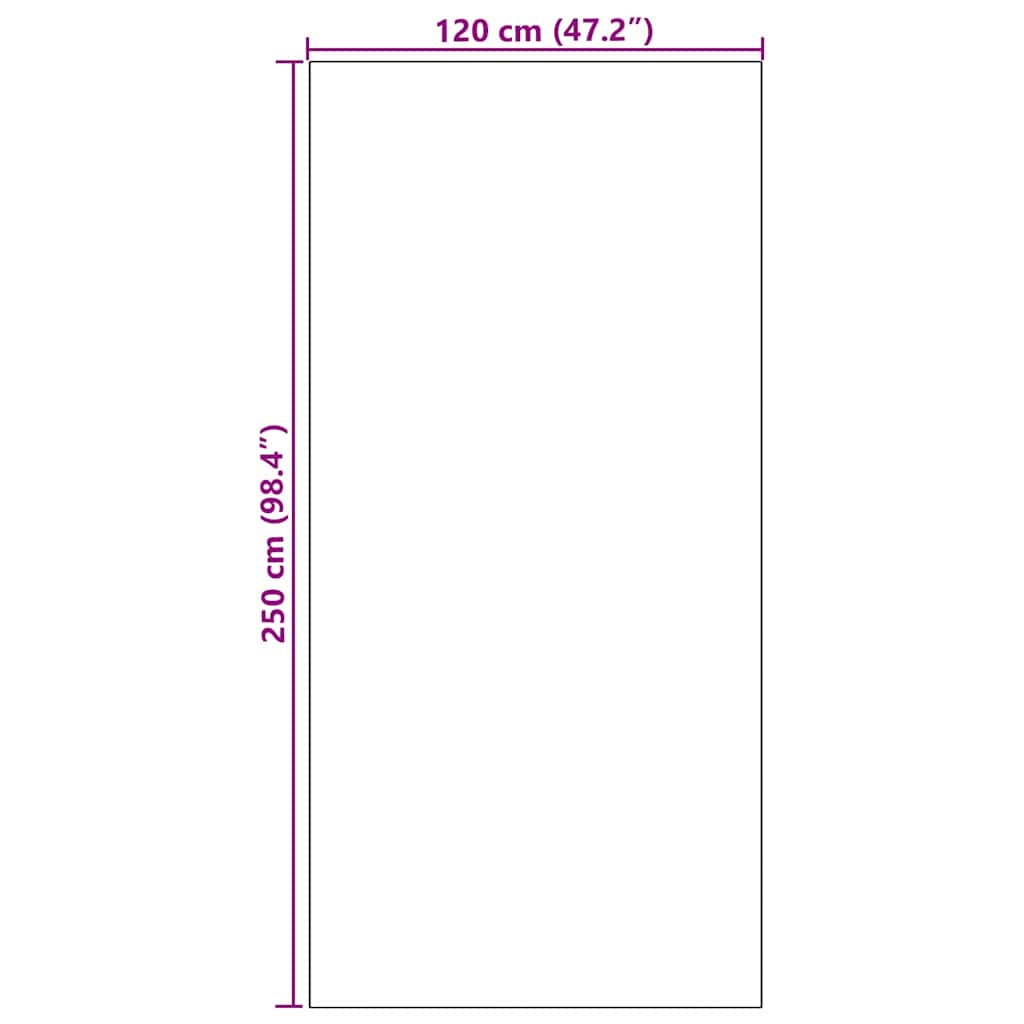 Dørmåtte Andet Grøn og Sort 120 x 250 cm Polyamid og PVC