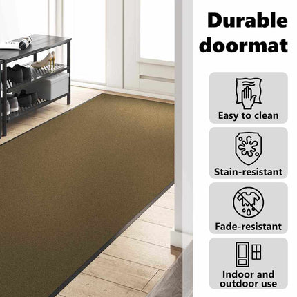 Dørmåtte Brun og sort 120 x 250 cm 100% polyamid