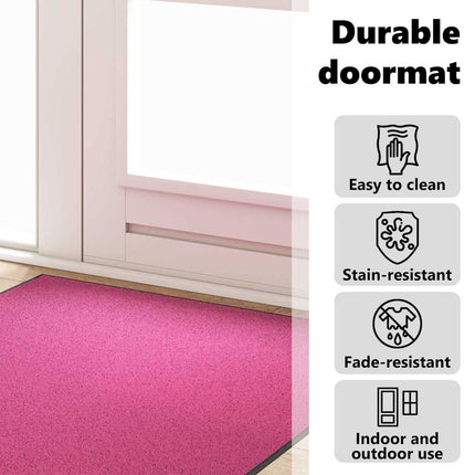 Dørmåtte Pink og Sort 120 x 250 cm 100% polyamid