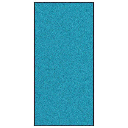 Dørmåtte Andet Cyan og Sort 120 x 250 cm Polyamid og PVC
