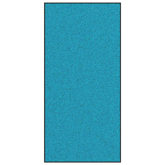Dørmåtte Andet Cyan og Sort 120 x 250 cm Polyamid og PVC