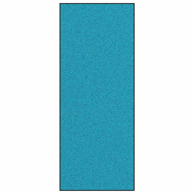 Dørmåtte Cyan og Sort 120 x 300 cm 100% polyamid