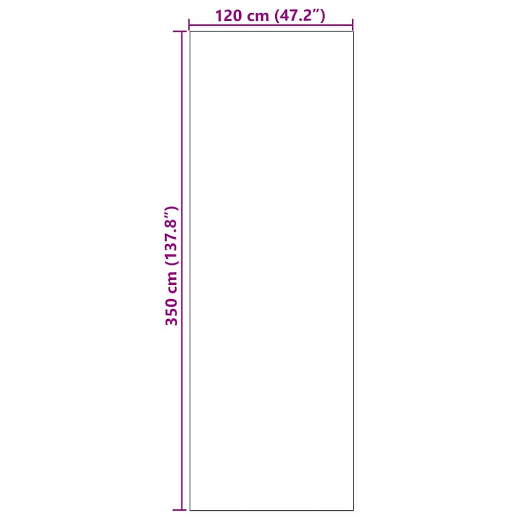 Dørmåtte Andet Creme og Sort 120 x 350 cm Polyamid og PVC