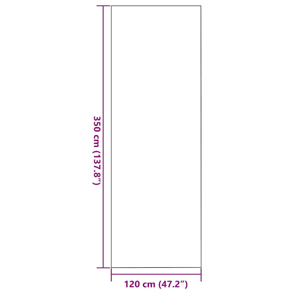 Dørmåtte Anthracit og sort 120 x 350 cm Polypropylen og vinyl