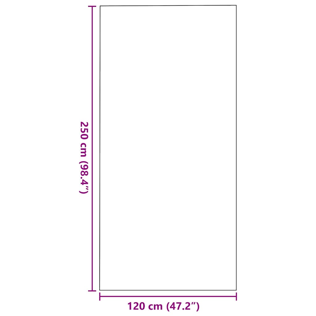 Dørmåtte Andet Brun og sort 120 x 250 cm Polypropylen og vinyl