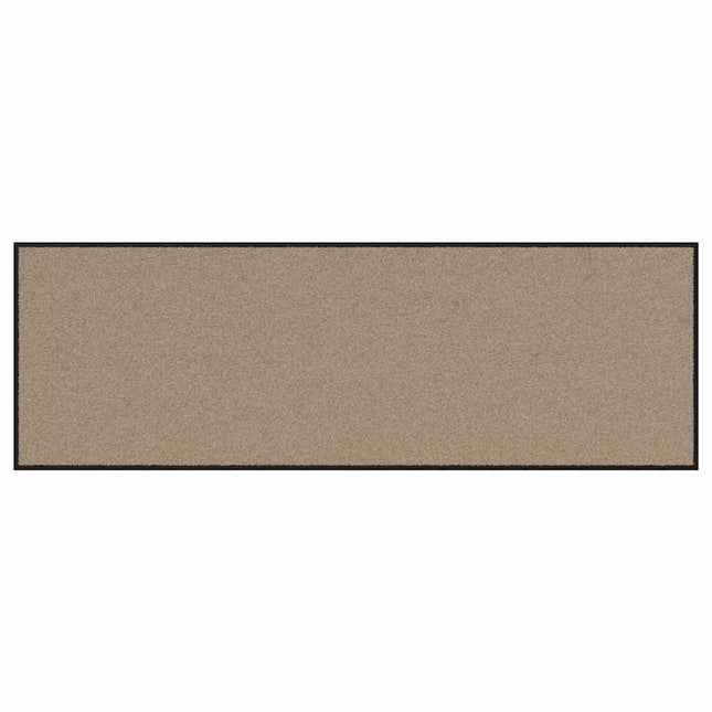 Dørmåtte Beige og sort 60 x 180 cm 100% polyamid