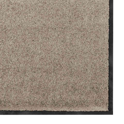Dørmåtte Beige og sort 120 x 180 cm 100% polyamid