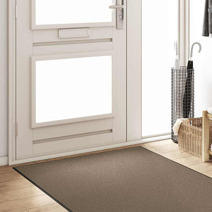 Dørmåtte Beige og sort 120 x 400 cm 100% polyamid