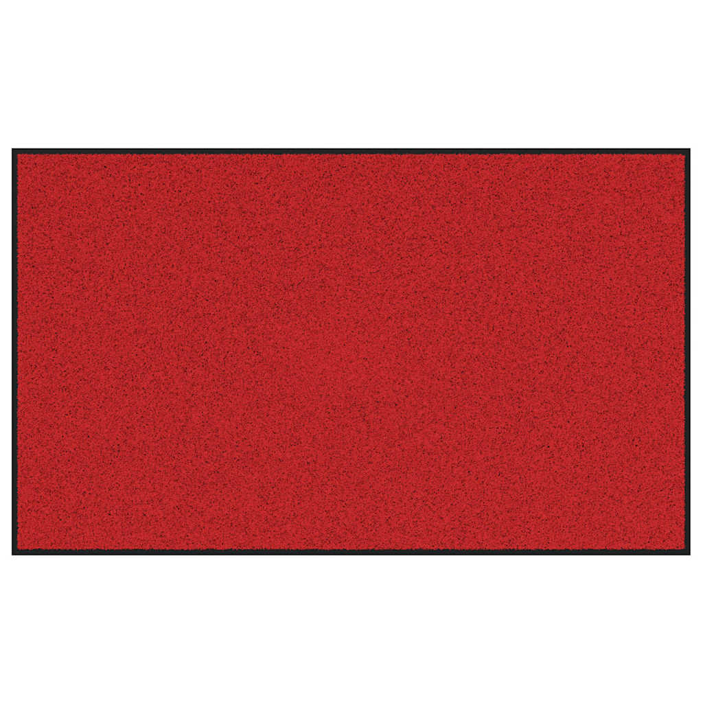 Dørmåtte Andet Rød og Sort 90 x 150 cm Polypropylen og vinyl