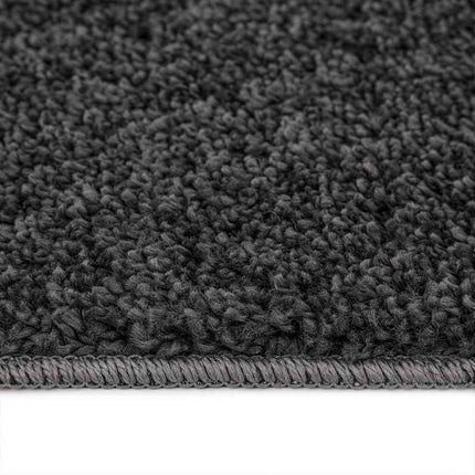 Anti-slip Shaggy tæppe Mørkegrå 120 x 120 cm PP