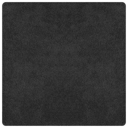 Anti-slip Shaggy tæppe Mørkegrå 200 x 200 cm PP