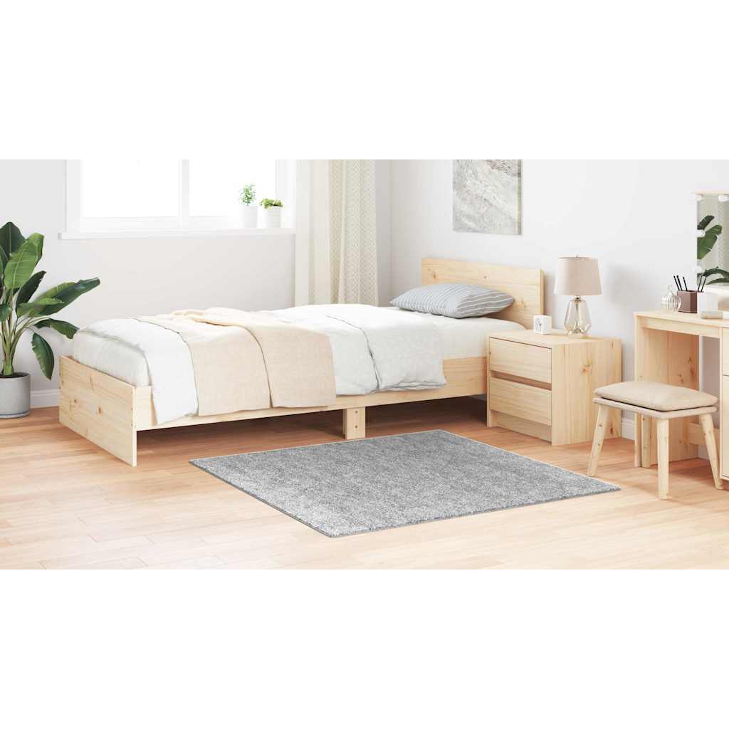 Anti-slip Shaggy tæppe Grå 120 x 120 cm PP