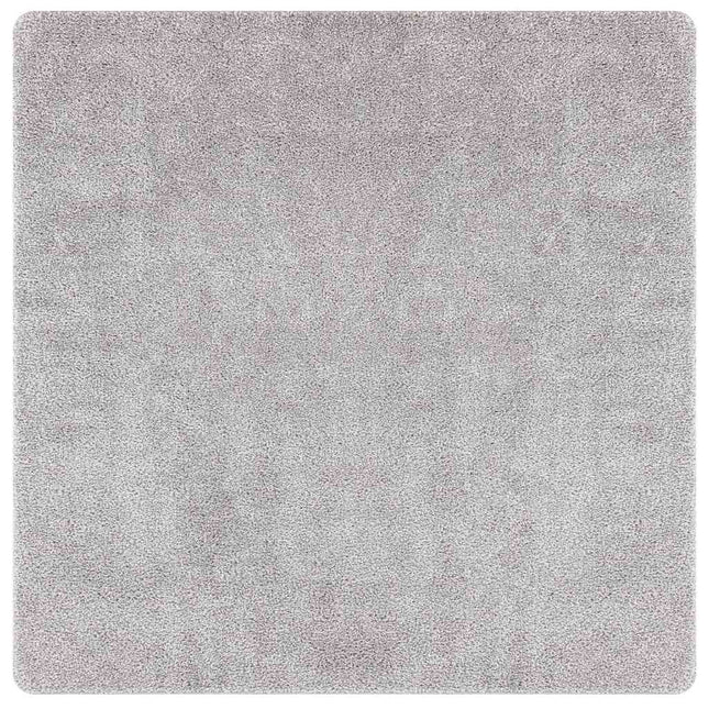 Anti-slip Shaggy tæppe Grå 120 x 120 cm PP