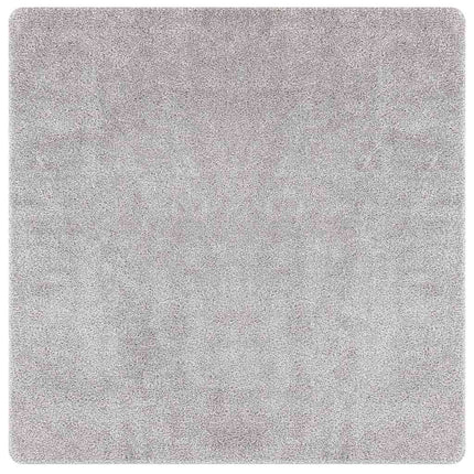 Anti-slip Shaggy tæppe Grå 200 x 200 cm PP