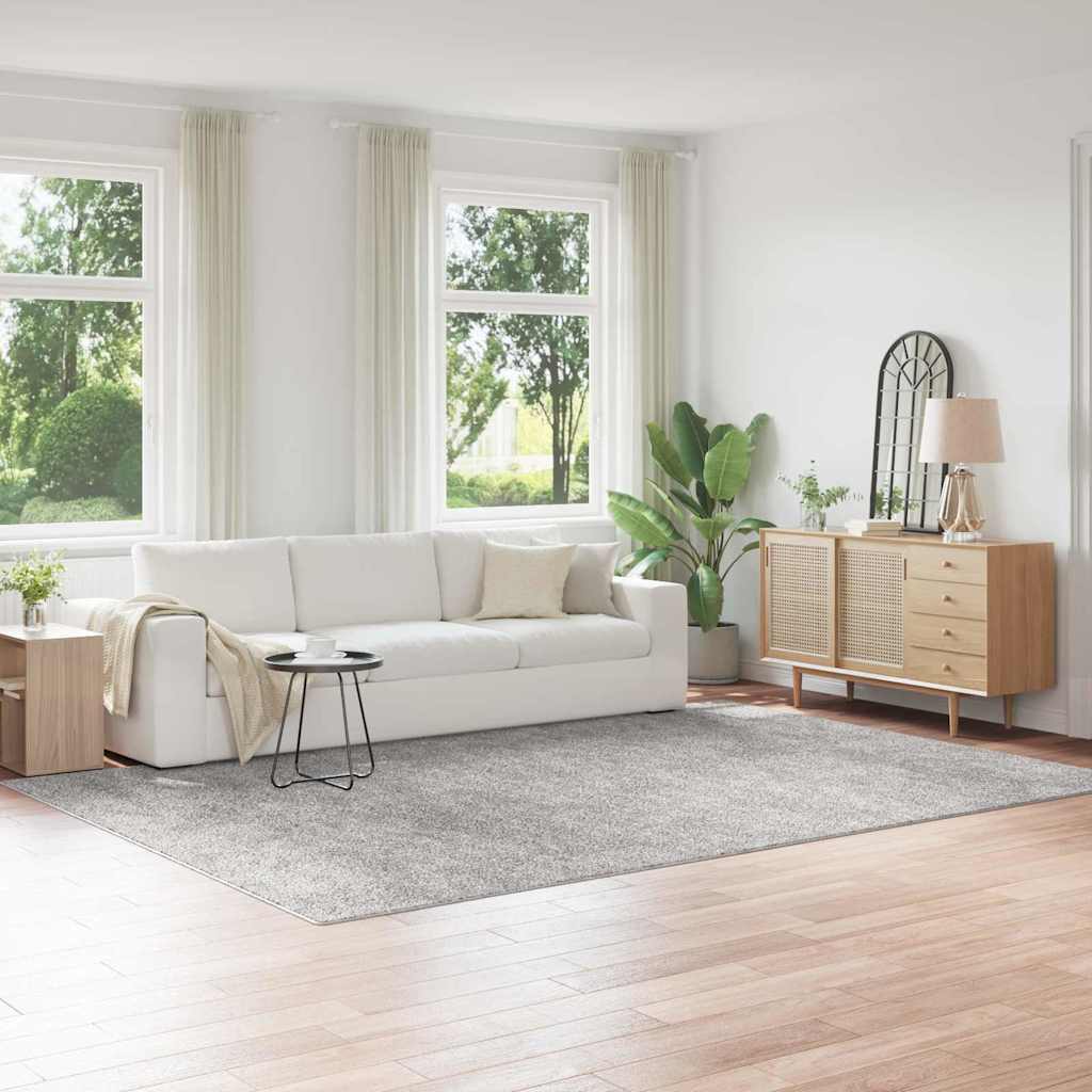 Anti-slip Shaggy tæppe Grå 240 x 340 cm PP