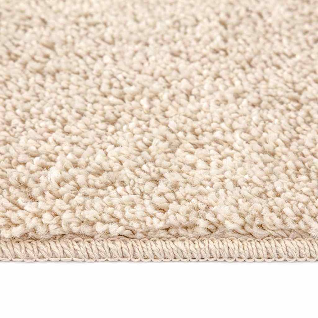 Anti-slip Shaggy tæppe Creme 200 x 200 cm PP