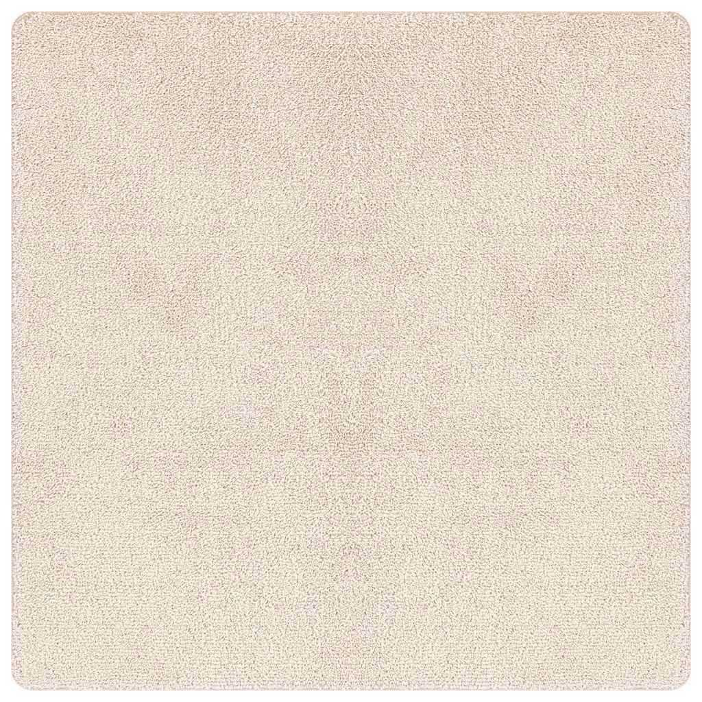 Anti-slip Shaggy tæppe Creme 200 x 200 cm PP