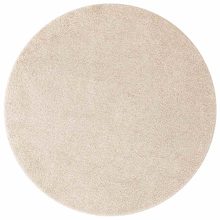 Anti-slip Shaggy tæppe Creme 90 x 90 cm PP