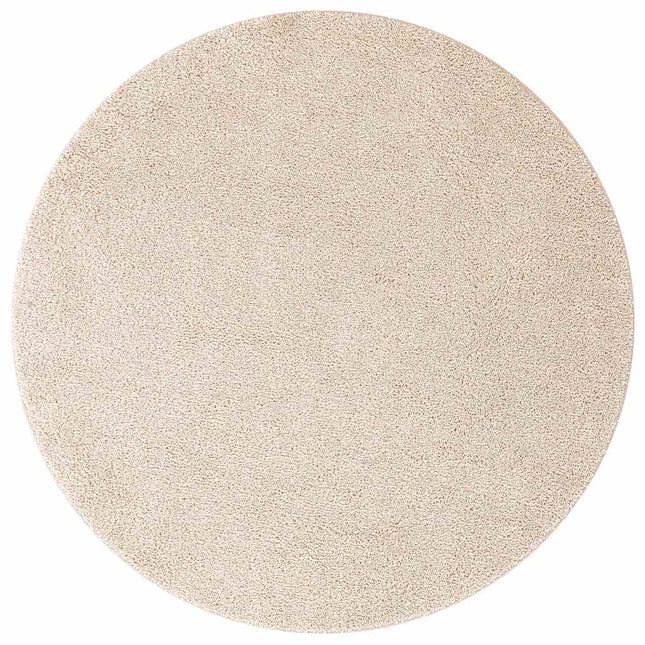 Anti-slip Shaggy tæppe Cremefarvet 90 x 90 cm PP