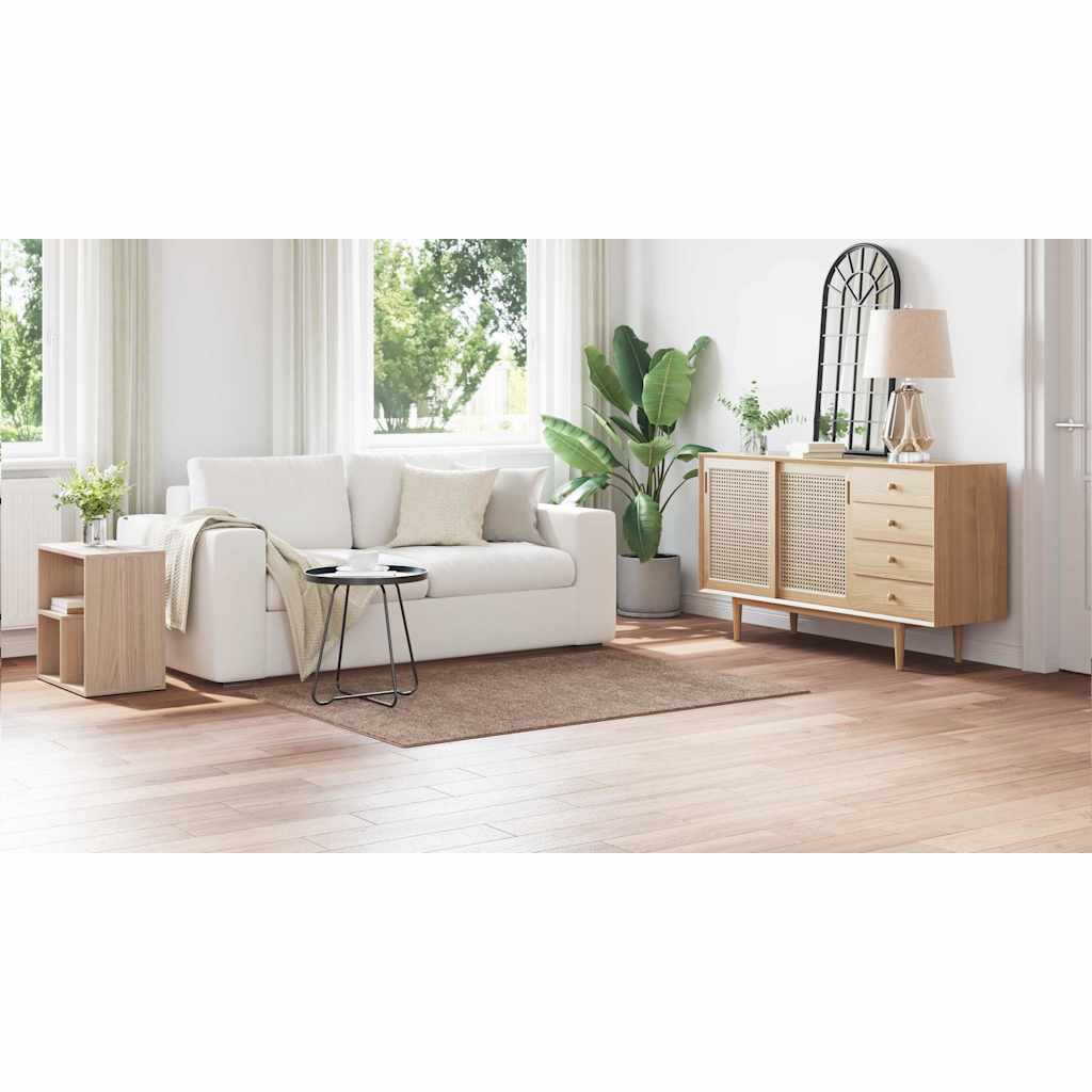 Anti-slip Shaggy tæppe Brun 120 x 170 cm PP