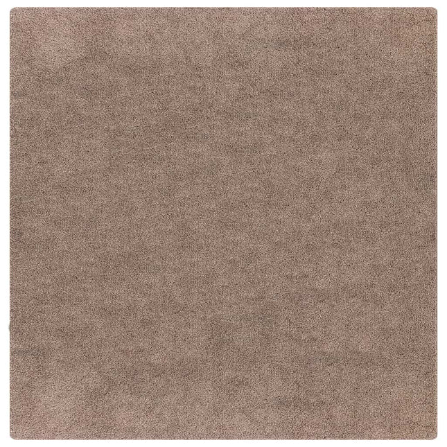 Anti-slip Shaggy tæppe Brun 160 x 160 cm PP