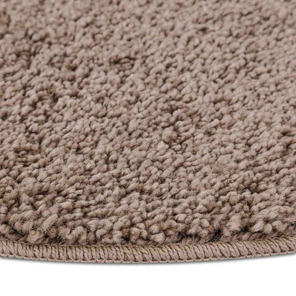 Anti-slip Shaggy tæppe Brun 90 x 90 cm PP