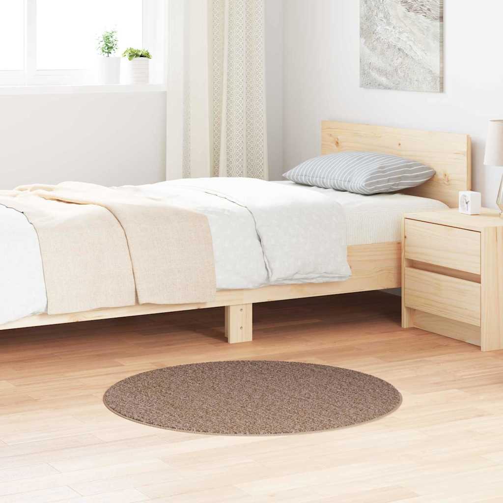 Anti-slip Shaggy Tæppe Brun 90 X 90 Cm Pp - Vidaxl