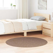 Anti-slip Shaggy tæppe Brun 120 x 120 cm PP