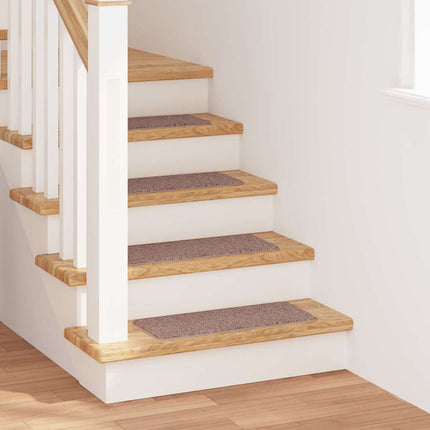 Skridsikre Trappemåtter 15 pcs Lysebrun 60 x 25 cm PP