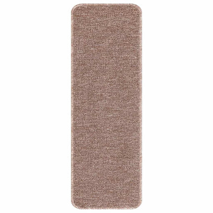 Skridsikre Trappemåtter 15 pcs Lysebrun 60 x 25 cm PP