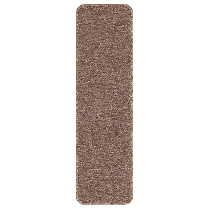 Skridsikre Trappemåtter Latex bagside 15 pcs Brun 75 x 20 cm PP